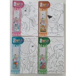 Canvas Schilderset 18x25cm Merkloos
