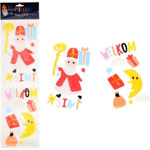 Herbruikbare Raamstickers Sinterklaas en Piet - Raamstickers voor Kinderen - Sinterklaas Stickers - Sinterklaas decoratie - Sinterklaas versiering