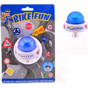 Johntoy - Politie Sirene - Fietstoeter - Blauw - Kunststof
