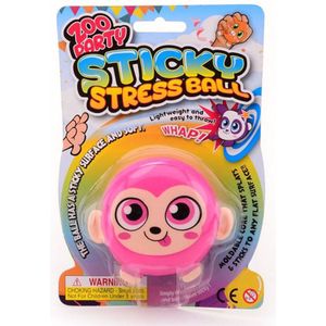 Sticky stretchbal aap op kaart 24352(Let op! Per Stuk!)