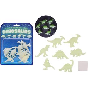 Johntoy Glow in the Dark 3D Wall Dino's, 7dlg.