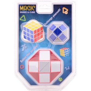 Magische puzzel kubus en slang