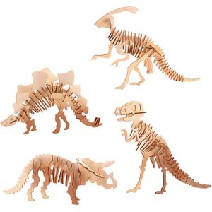 John Toy - Houten 3D Dinosaurus Puzzel - Hout