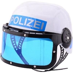 Johntoy Politiehelm Duitse Versie Wit Blauw