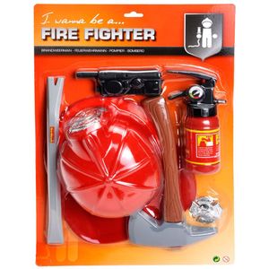 John Toy - Brandweer Speelset - Multi - Kunststof - 6 Delig