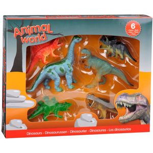 Dino - 6 Stuks - Speelgoed Figuren - Cadeau Set