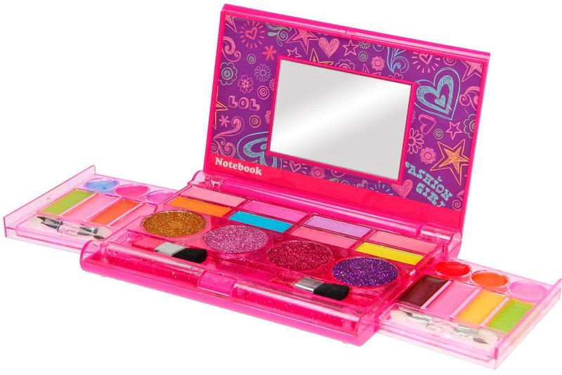 Johntoy - Style Me Up Make-up - Opklapbaar Doosje - 6 Kwastjes/Borsteltjes