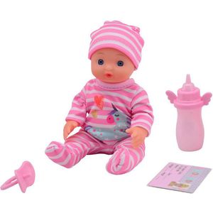 Johntoy - Baby Rose Drink en Plas Pop - Roze - Kunststof