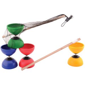 Outdoor Fun Diabolo gefärbt mit Holzstöcken