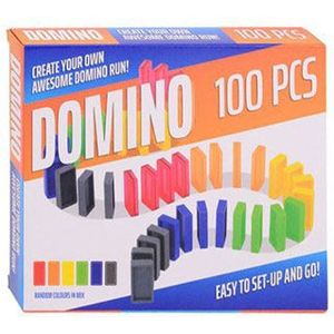Johntoy Gekleurde Dominostenen, 100dlg.