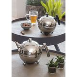 Bredemeijer - Theepot Bella Ronde 1,2L zwart beslag - Dubbelwandig