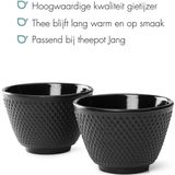 Bredemeijer - Kopjes Jang gietijzer zwart - theemok set van 2