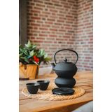 Bredemeijer - Kopjes Jang gietijzer zwart - theemok set van 2