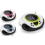 Lenco - SCD-38 - Draagbare FM Radio CD Speler - Blauw - USB Aansluiting