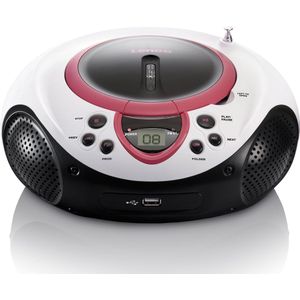 LENCO SCD-38 - Draagbare FM Radio CD Speler - Roze