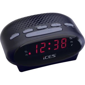 Ices ICR-210 - Wekkerradio - Zwart