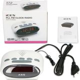 Ices - ICR-210 - Wekkerradio - Wit - Compacte FM Wekkerradio