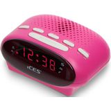 Ices ICR-210 - Wekkerradio - Roze