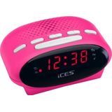 Ices - ICR-210 - Wekkerradio - Roze - LED Display