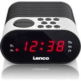 Lenco Radiowekker CR-07 met led-display, 2 wektijden, dual alarm, slaaptimer, sluimerfunctie, in 3 kleuren, klein