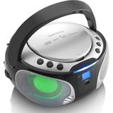 LENCO SCD-550SI - Draagbare FM Radio CD/MP3/USB/Bluetooth Speler - Zilver