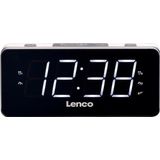 Lenco CR-18 - Wekkerradio met LED Display - Wit
