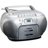 LENCO SCD-420SI - Portable FM Radio - CD - Cassettespeler - Zilver