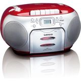 Lenco - SCD-420RD - Portable FM Radio CD - Cassettespeler - Draagbaar Design
