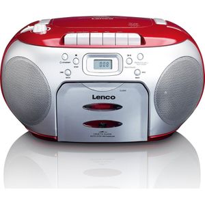Lenco - SCD-420RD - Portable FM Radio CD - Cassettespeler - Draagbaar Design
