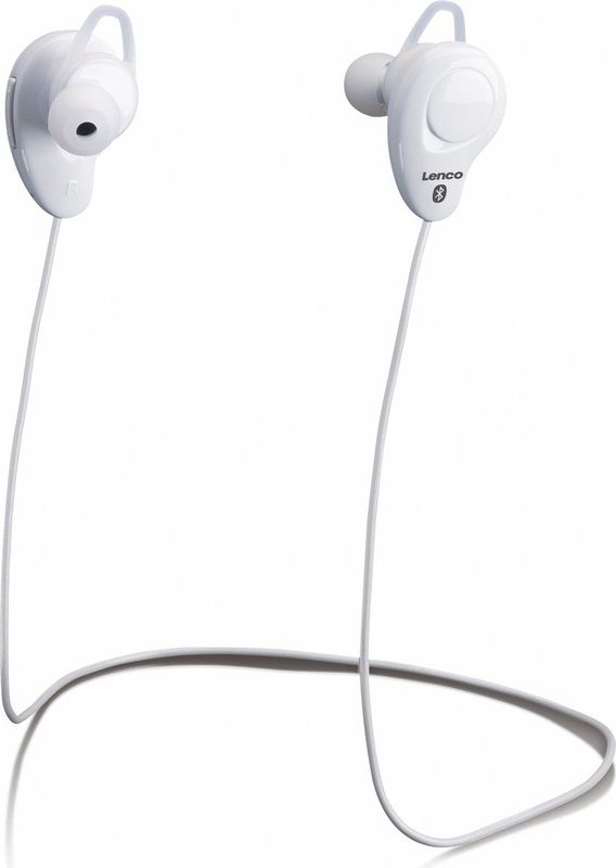 Lenco Draadloze In-Ear Oordopjes met Microfoon - Wit