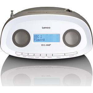 LENCO SCD-69TP - Draagbare DAB+/FM Radio CD-USB-speler - Taupe