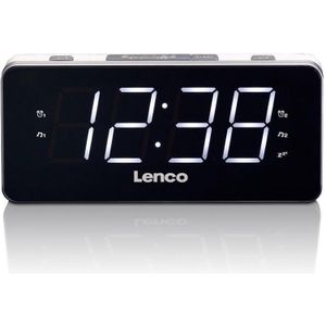 Lenco - CR-19 - Wekkerradio - Zilver - Met USB Poort
