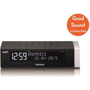 Lenco CR-630BK - Wekkerradio met DAB - Alarmfunctie - Zwart