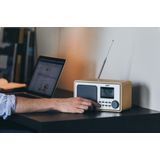 Lenco - DAR-010 - DAB Radio - Wit - Met AUX-ingang en Alarmfunctie