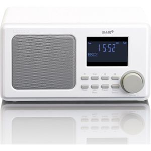 Lenco - DAR-010 - DAB Radio - Wit - Met AUX-ingang en Alarmfunctie