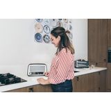 Lenco SR-02GY - Radio met wekkerfunctie - Retro look