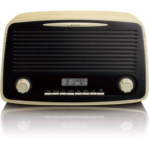 Lenco DAR-012WD - DAB Radio met Bluetooth®, AUX en alarm functie - Hout