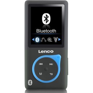 Lenco XEMIO-768 Blue MP3-speler Bluetooth 8GB micro SD sport oordopjes Blauw