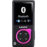 Lenco MP3-speler Xemio-768 - MP3/MP4-speler, 8 GB Micro SD-kaart inclusief in-ear hoofdtelefoon en Bluetooth - roze