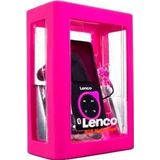 Lenco Xemio-768 MP3/MP4-speler met micro-SD-kaart, 8 GB, in-ear hoofdtelefoon en bluetooth, roze