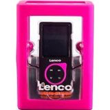 Lenco Xemio-768 MP3/MP4-speler met micro-SD-kaart, 8 GB, in-ear hoofdtelefoon en bluetooth, roze