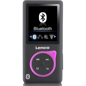 LENCO XEMIO-768 Pink - MP3/MP4 speler met Bluetooth� incl. 8GB micro SD kaart - Roze