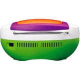 Lenco SCD-41 CD-speler voor kinderen, CD-radio, stereo-installatie, boombox, FM-radio, USB-poort, MP3, vermogen 2 x 1 W RMS, netvoeding en batterijen, meerkleurig