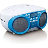 LENCO SCD-301BU - Draagbare FM Radio/CD/MP3 en USB-speler - Blauw