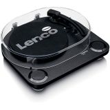 Lenco Wood turntable with built-in speakers - Platenspeler Zwart