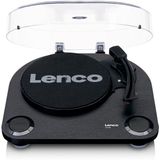 Lenco Wood turntable with built-in speakers - Platenspeler Zwart
