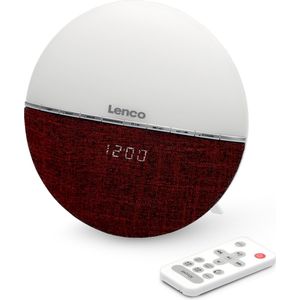 Lenco CRW-4BY - Wekkerradio met Wake Up Light - Rood