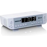 Lenco - KCR-100 - FM Keukenradio - Wit - Bluetooth - LED-verlichting