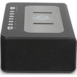 Lenco CR-580BK - Wekkerradio met Qi Wireless Smartphone oplader - Temperatuurweergave - Zwart