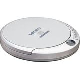 Lenco CD-201 draagbare cd-speler CD, CD-R, CD-RW, MP3 Batterijlaadfunctie Zilver